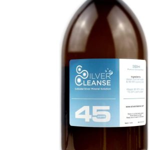 SilverCleanse Colloidal Silver 45ppm Triple Pack (3x 300ml Full Glass Bottles)