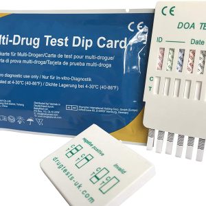 3 x 7-in-1 Rapid Drug Test Dip Cards | Professional Urine Drug Tests | Test for Cocaine, Cannabis, Opiates, Amphetamines, Methadone, Ecstasy & Benzodiazepines